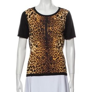 Carlisle wool animal print T shirt,size M